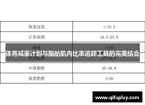 体育减重计划与脂肪肌肉比率追踪工具的完美结合